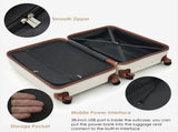 4-Piece Luggage Set with USB Charging Ports - 20in Carry-On 28in Checked 28616814