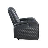 Dark Grey Power Recliner with Bluetooth B062P215429