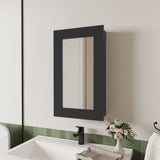 Parks Medicine Cabinet With Included Mirror, Black B128P237175