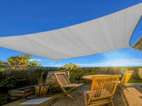 12'X16' Light Grey HDPE sunshade sail 37448040
