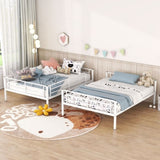 Full Over Full Metal Bunk Bed, White MF310408AAK
