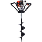 Post Hole Digger, 43cc Post Hole Digger, Gas Powered Earth Digger with 6&8" and absorber,Earth Auger W465109914