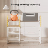 Kids Bookshelf and Toy Storage, 4-Tier Toys W/8 Removable Storage Bins, Kids Toy Storage 96176725