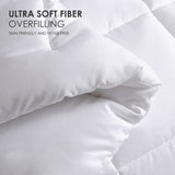 Two-pack of 100% polyester brushed single quilted comforters with microfiber filling, down 16698400