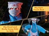6.1 ft Animated Zombie Nurse Halloween Animatronic, Life Size Standing Scary Nurse Prop with 78822086