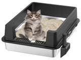 STAINLESS STEEL CAT LITTER BOX BIG SIZE WITHOUT COVER W1612P461526
