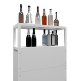 White Large Capacity Bamboo Cabinet Furniture for Bathroom Living Room Bathroom Bamboo W2207P242509