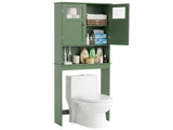 2-Door Painted MDF Toilet Cabinet 23.23*8.66*66.93in Forest Green 62018704