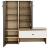 Multi-functional Shoe Storage Bench & Shoe Cabinets, Shoe Rack with Bench, Adjustable Shelves for N845P261774E