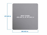 4735.5 Inch Clear PVC Office Chair Mat, Waterproof Anti-Slip Hardwood Floor Protector, Transparent 22450339