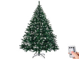 7 FT Snow Tipped Artificial Christmas Tree with DIY 150 Warm Lights, Remote Control, 1100 Branch 59563323