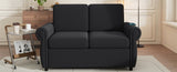 57.9" Orisfur Pull Out Sofa Bed Loveseat Sleeper with Twin Size Memory Mattress with Two USB Ports N719P210624B