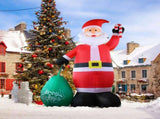 14 FT Lighted Christmas Inflatable Decoration, Giant Inflatable Santa Claus with Large Gift Bag, 74564017