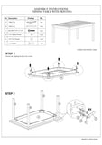 ZNTS Contemporary Antique Cherry 1pc Dining Table Only Solid wood Rectangle Table Melamine Top Dining B011P194284