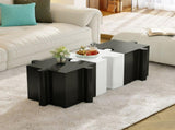 Puzzle Art Side Table, Modular Concave Edge MGO Table - Buy Singles or Combine for Custom Layouts, N770P347932W