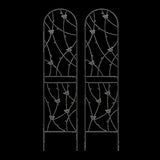 4 Pack Metal Garden Trellis 86.7" x 19.7" Rustproof Trellis for Climbing Plants Outdoor Flower W1586P268062