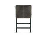 Set of 2 26" Portman Bonded Leather Counter Height Barstool, Brown WF530923BRN