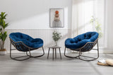 Outdoor Rattan Rocking Chair,Padded Cushion Rocker Recliner Chair Outdoor for Front Porch, Living W640105286