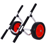 Heavy Duty Kayak Cart,Width Adjustable Canoe Cart with 12inch Flatfree Beach Wheels Boat Dolly Cart W46577447