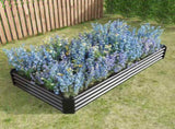 Raised Garden Bed Kit - Metal Raised Bed Garden7.6x3.7x0.98ft for Flower Planters, Vegetables Herb 97729335
