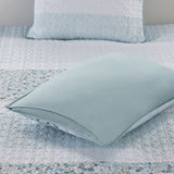 ZNTS King/Cal King 4 Piece Seersucker Quilt Set with Throw Pillow B035129016