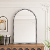Iron Art Arch Vintage Vanity Mirror, Wall Hanging, Placed On The Table, Suitable For Living Room, W757P266595