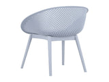 Summer - 2-Pack Modern Lounge Chairs Indoor/Outdoor All-Weather PP Plastic, Lightweight for Patio, W3450P323311