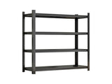 4-Layer Metal Storage Rack, Garage Shelves, Adjustable Height Partition, Suitable For Living Room, 14699077