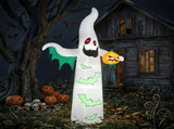 12ft Inflatable Halloween Decor with Flashing Bats & Ghosts, 4 LED Lights 82 String Lights, 46857457