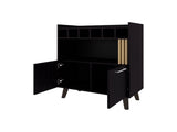 Wengue Bar Cabinet Wine Storage & Display B062P290228