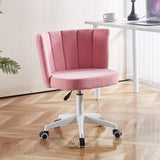 ZNTS set of 1,Home Office Chair,Fluffy Fuzzy Comfortable Makeup Vanity Chair ,Swivel Desk Chair Height W234P153947