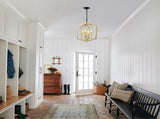4-Light Farmhouse Kitchen Chandeliers, Vintage Cage Light Fixture Adjustable Height Chandeliers for W1592P230613