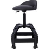 Pneumatic 360 Degree Swivel Stool, Mechanics Rolling Creeper Seat, Heavy Duty Mechanics Stool,black 36433541