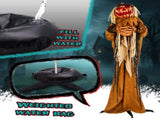 5.5ft Halloween Pumpkin Man Decoration with Red Glowing Head, Sound-Activated Head-Turning Motion & 57368239
