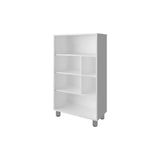 White Bookcase with Six Shelf B062P252202