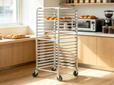 20-Tier Bun Pan Rack with Brake Wheels, 26" x 20.4" x 70" Speed Rack for Half & Full Sheet Pans, 60640560