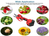 21V Electric Pruning Shears Cordless Tree Pruner Branch Cutter Gardening Scissors With 2 Pack 02411841