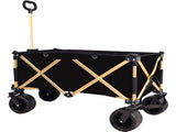 aluminum alloy folding wagon, Heavy Duty Utility Beach Wagon Cart for Sand with Big Wheels, W321P190035