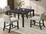 5-Piece Height Table Set with 4 Chairs, Height Table Set for 4 with Chairs, Wooden W1998P504812