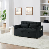 54.33 inch versatile foldable sofa bed in 3 lengths, modern sofa sofa sofa velvet pull-out bed, W2353P252430