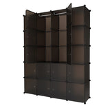 ZNTS 20 Cube Organizer Stackable Plastic Cube Storage Shelves Design Multifunctional Modular Closet 31722240