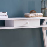 Modern Console with One Drawer - White B107131403