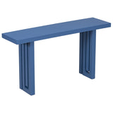 U_STYLE Uniquely Designed Oak Veneer Console Table with Distinctive Side Shapes, Suitable for N711P170550V