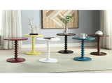 Walnut Round Wooden Side Table B062P189130