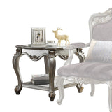 Antique Platinum 1-Shelf End Table B062P209103
