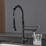 Commercial Stainless Steel Kitchen Faucet with Pull Down Sprayer, Single Handle Single Lever Kitchen W1932P224883