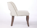 Wooden Dining Chairs Set of 2, Modern Fabric Upholstered Dining Room Chair Kitchen Chairs, Farmhouse 43316187