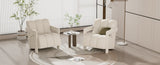 U-Can 26.3'' Modern Minimalist Leisure Armchair, Armchair with L-shaped Armrests and Polyester N724P256551A