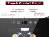 JC-34 115V 85W 1.2cu.ft/34l Electronic Wine Cabinet Cold Rolled Sheet Transparent Glass Door / 91489042