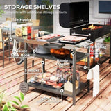Outdoor Bar Cart Grill Table 74360105